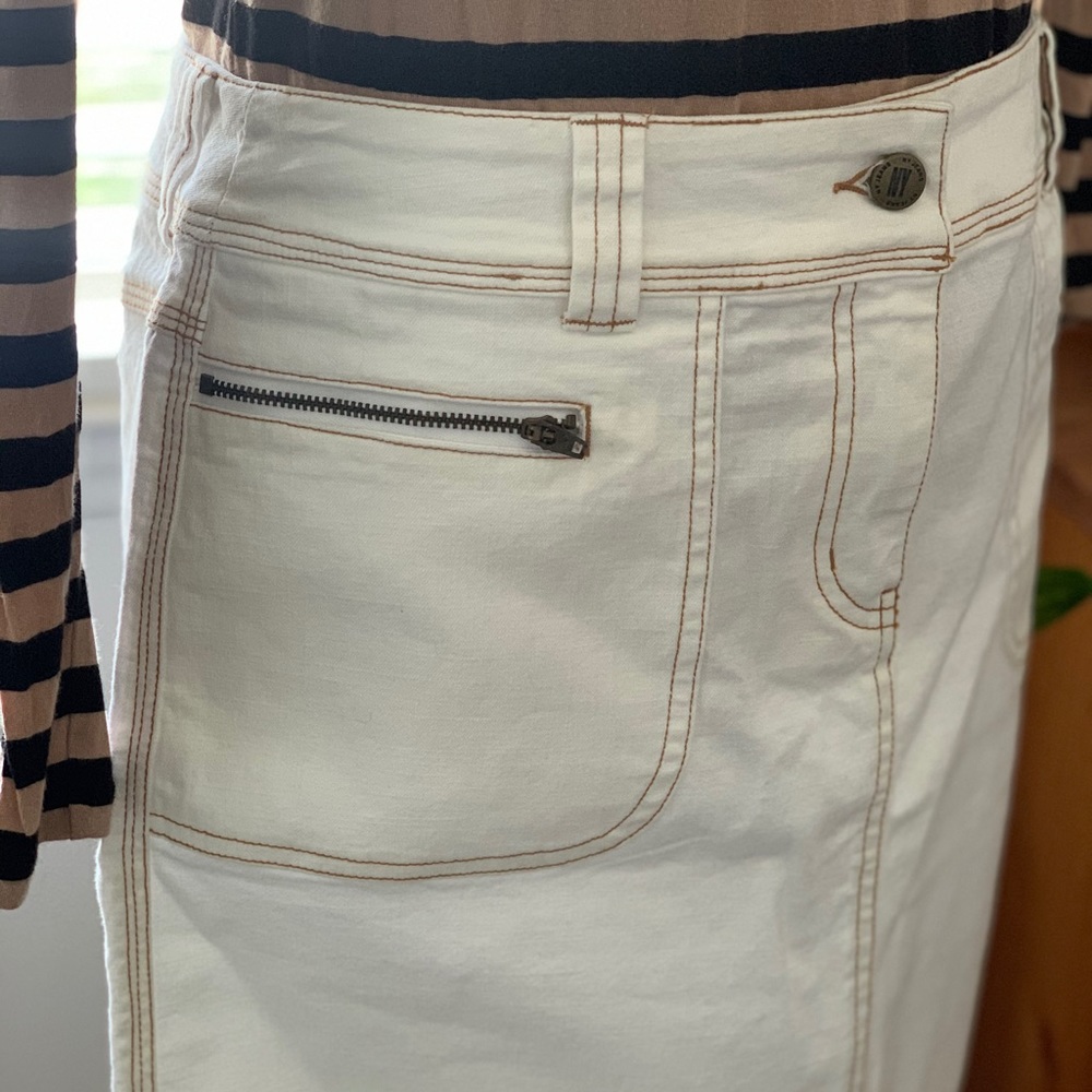 NWT NY&Company white denim skirt